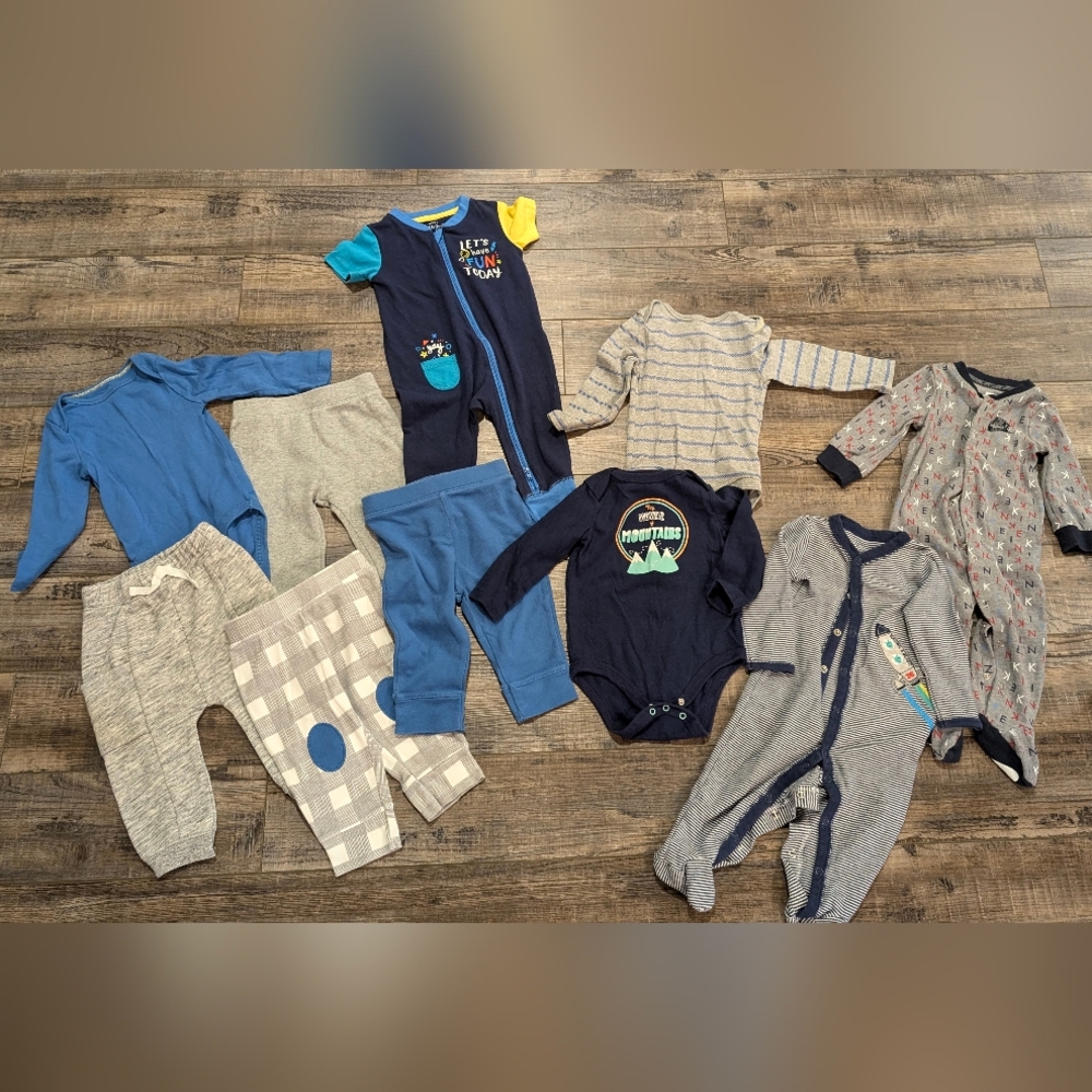 10 pieces of boys 6-9 mo clothing